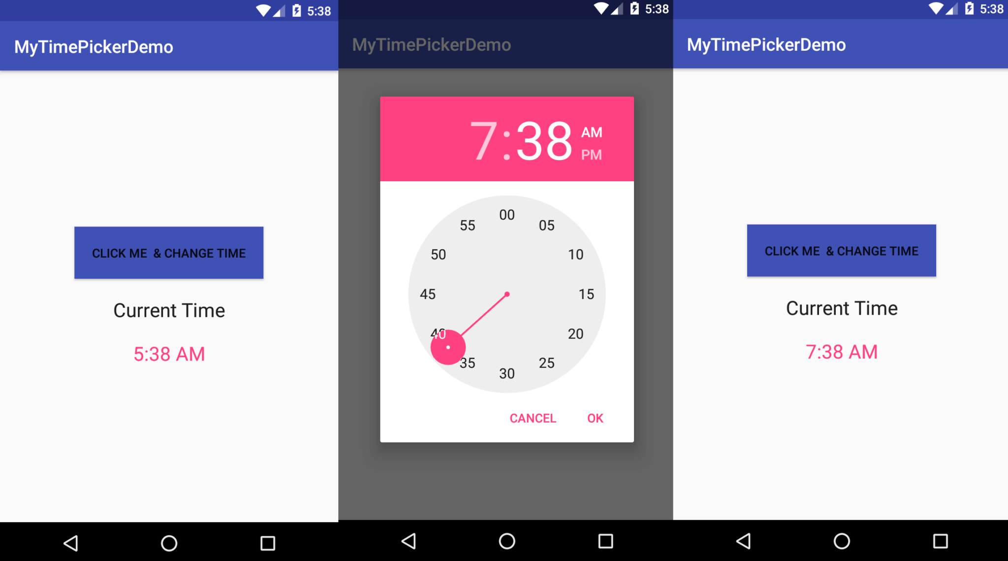 How To Add Time Picker In Android App To Pick Time By Hour And Minute