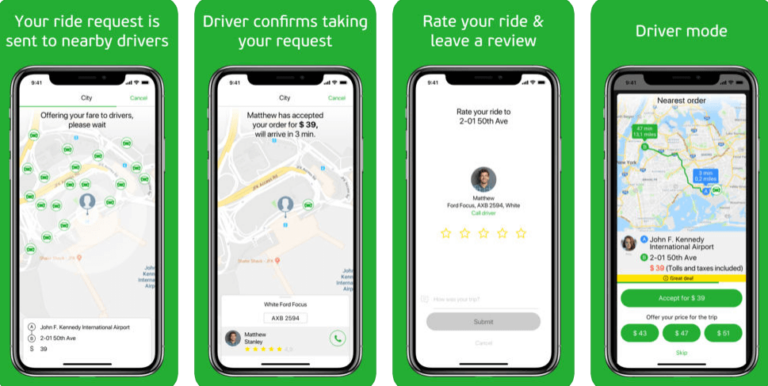 Ride Hailing App: Consider 4 Features from the Indriver Taxi App