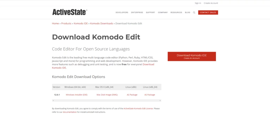 Komodo edit