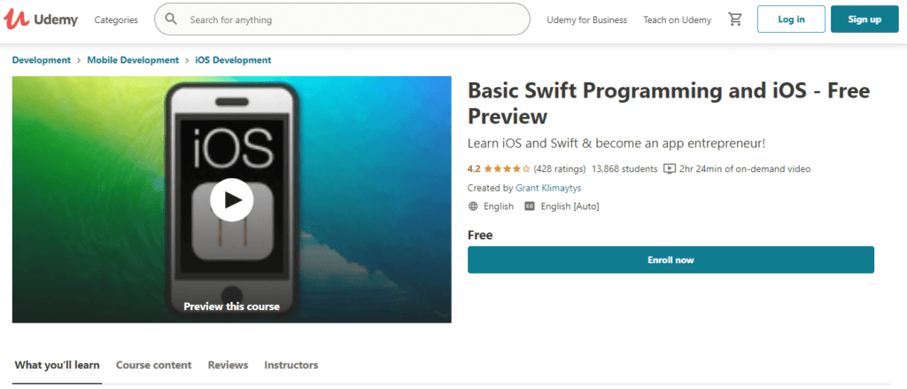 Udemy - Basic Swift Programming and iOS