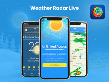 Live Weather Radar App Developed by Our iOS Developers